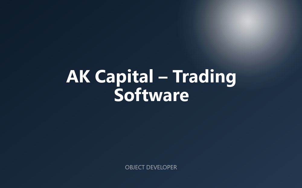 AK Capital – Trading Software