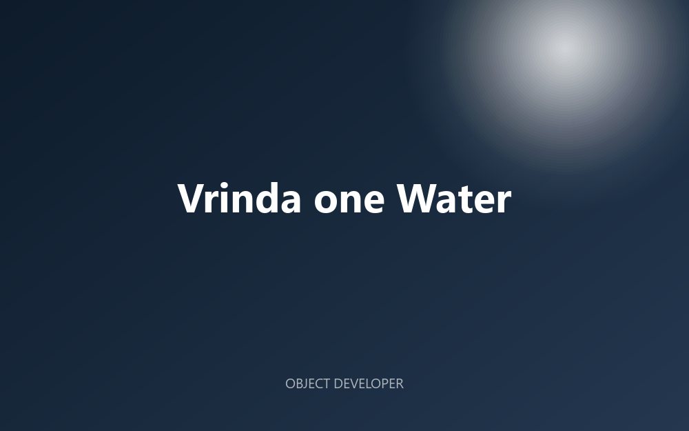 Vrinda one Water